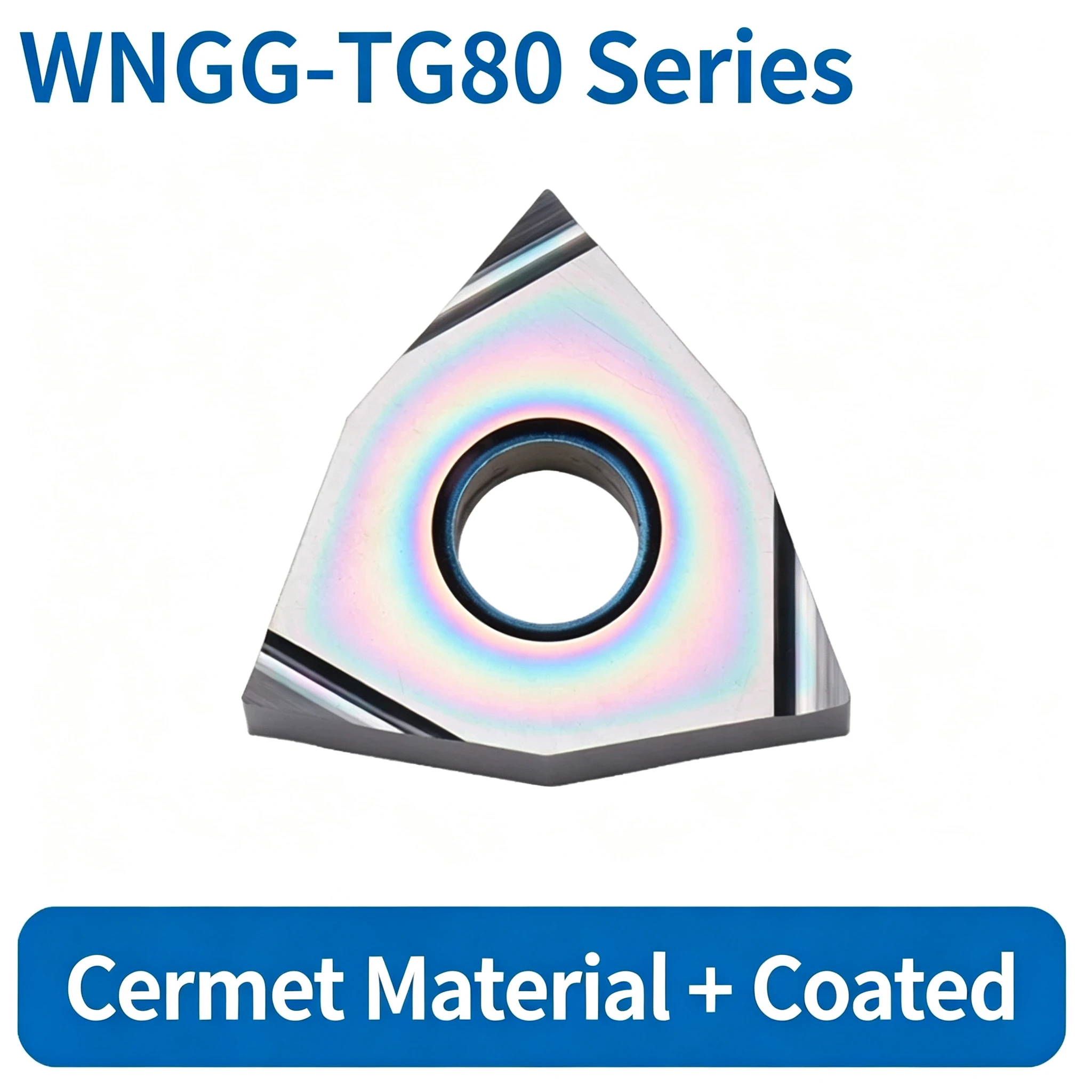Cermet Insert Metric Counterbore Hex Shank WNGG080402L-C/L-S 080404/R-C/R-S TG80