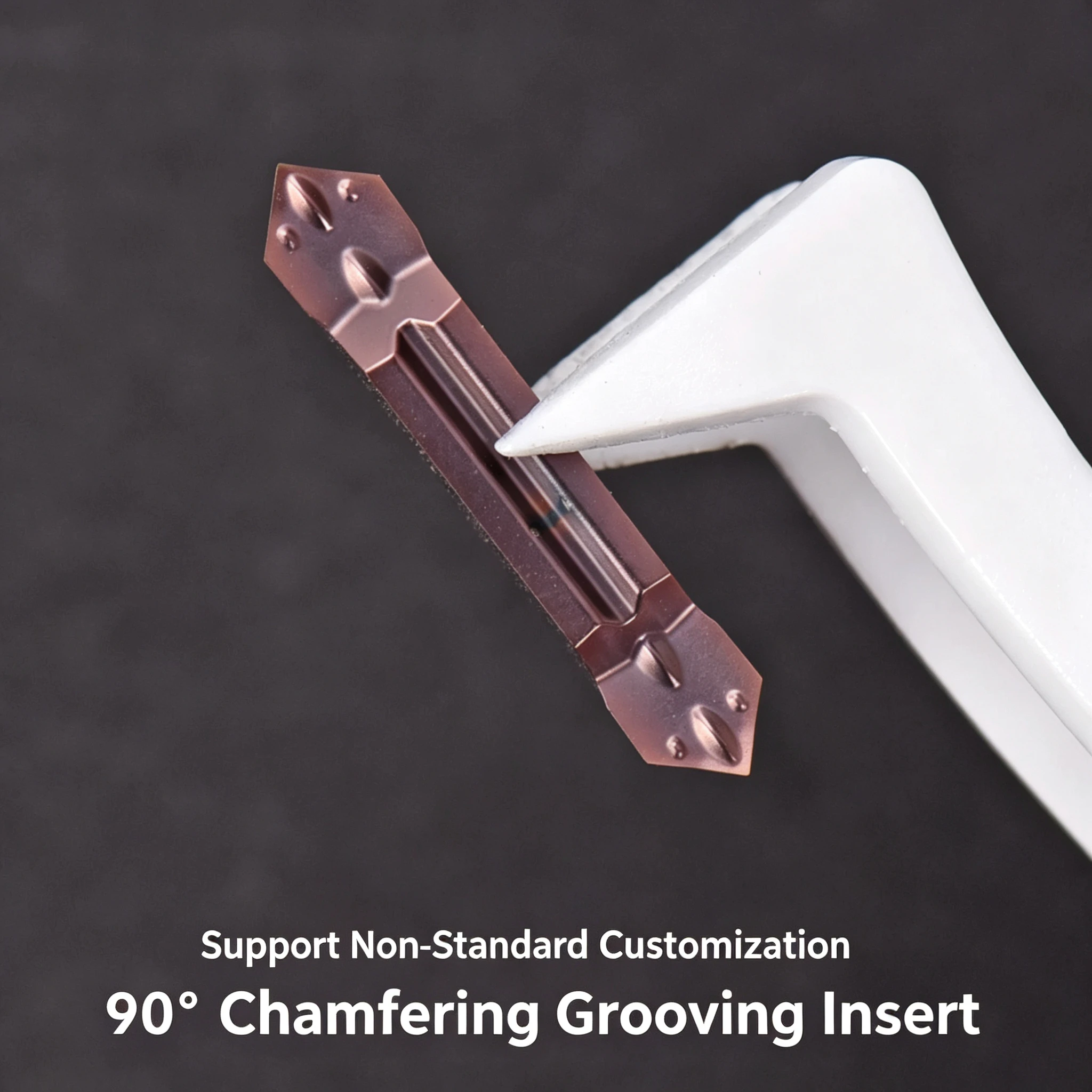 CNC Indexable 90 Degree V-Slot Grooving Insert MGGN200 300 400 MGMN4-9002 9001, Solid Carbide V-Groove Thread Groove Cutter for Carbon Steel Stainless Steel Turning