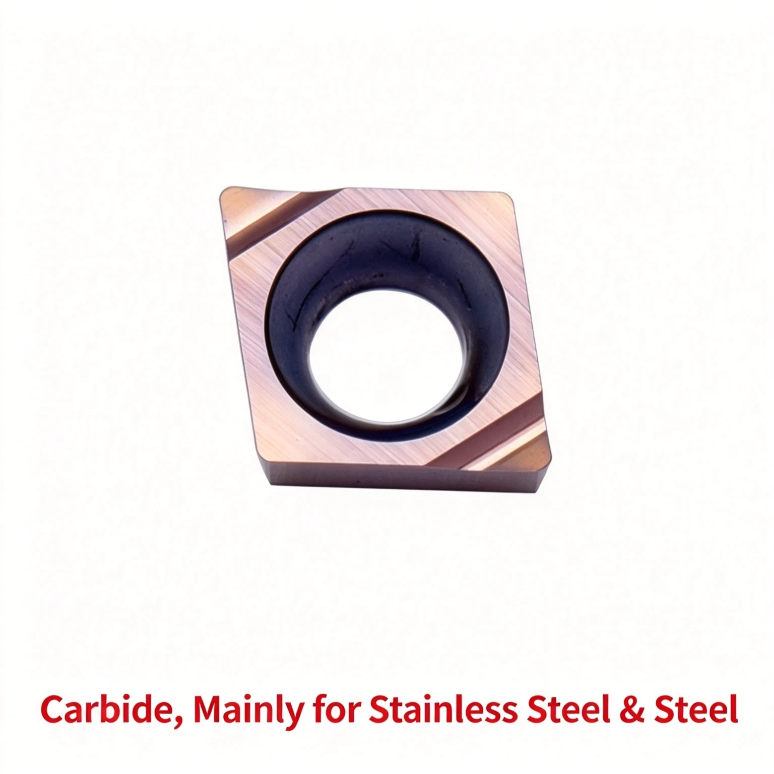 Stainless Steel Fine Boring Insert OEM CCGT030102/030104L-F for TURNING CENTER Titanium Aluminum Nitride Coated Instead