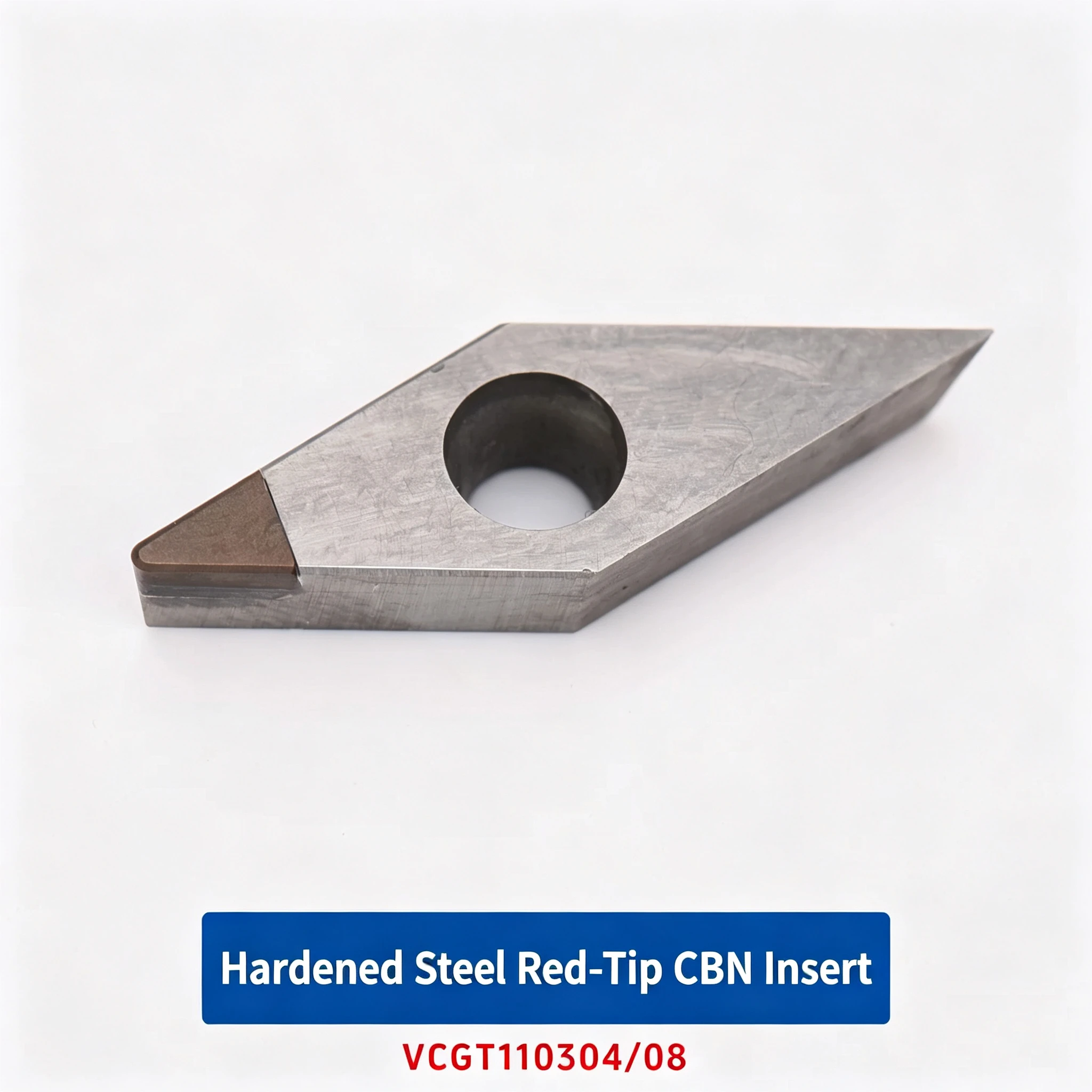 Special OEM CBN Blade for Quenched Steel Parts VCGT110304/110308 Red Head High Hard Tialn Coated HRC45 External Turning Tool