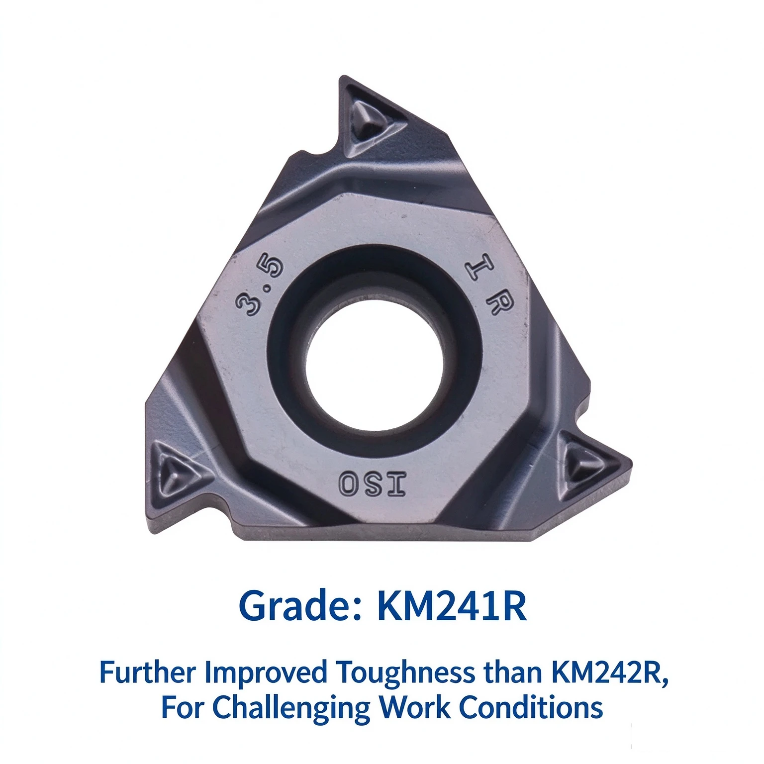 High Performance Stainless Steel Threaded Insert Metric Counterbore Hex Shank Bright Uncoated 22ER IR N55 N60 4.0 5.0 6.0ISO