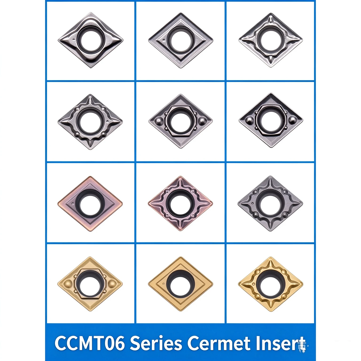 Cermet Blade CCMT060204-MT/HQ/FG TN SY CT3000 Steel Parts Machining