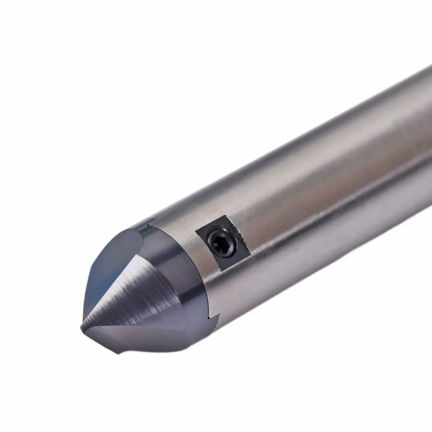 45 Degree Indexable Chamfer Drill, Carbide Replaceable Tip, D6 D8 D10 D12, Combined Centering & Chamfering Cutter for Metal Machining