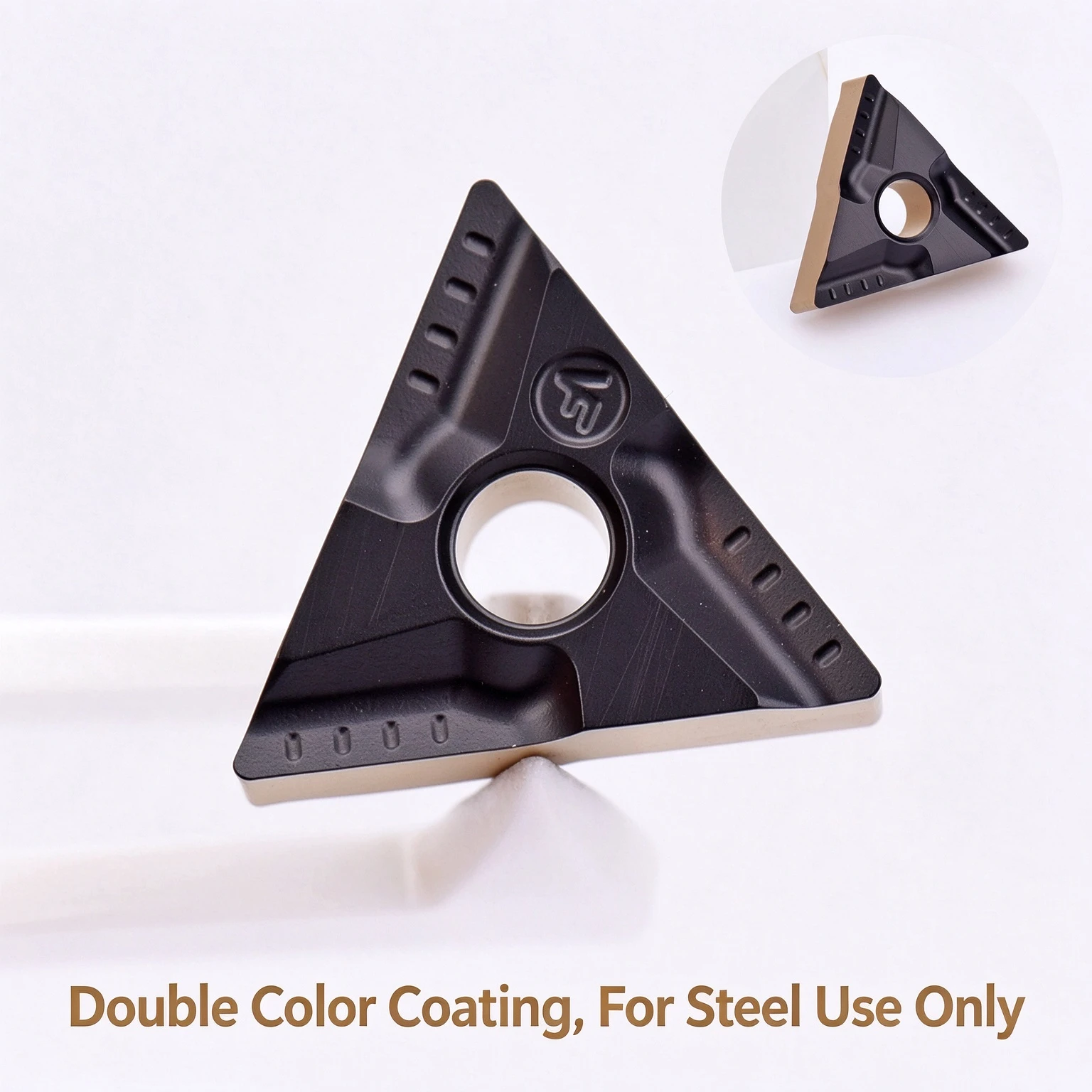 TNMG160404/160408R-VF L-VF KM250 Two-Color Coated Alloy Steel CNC Triangle Shape Turning Tool