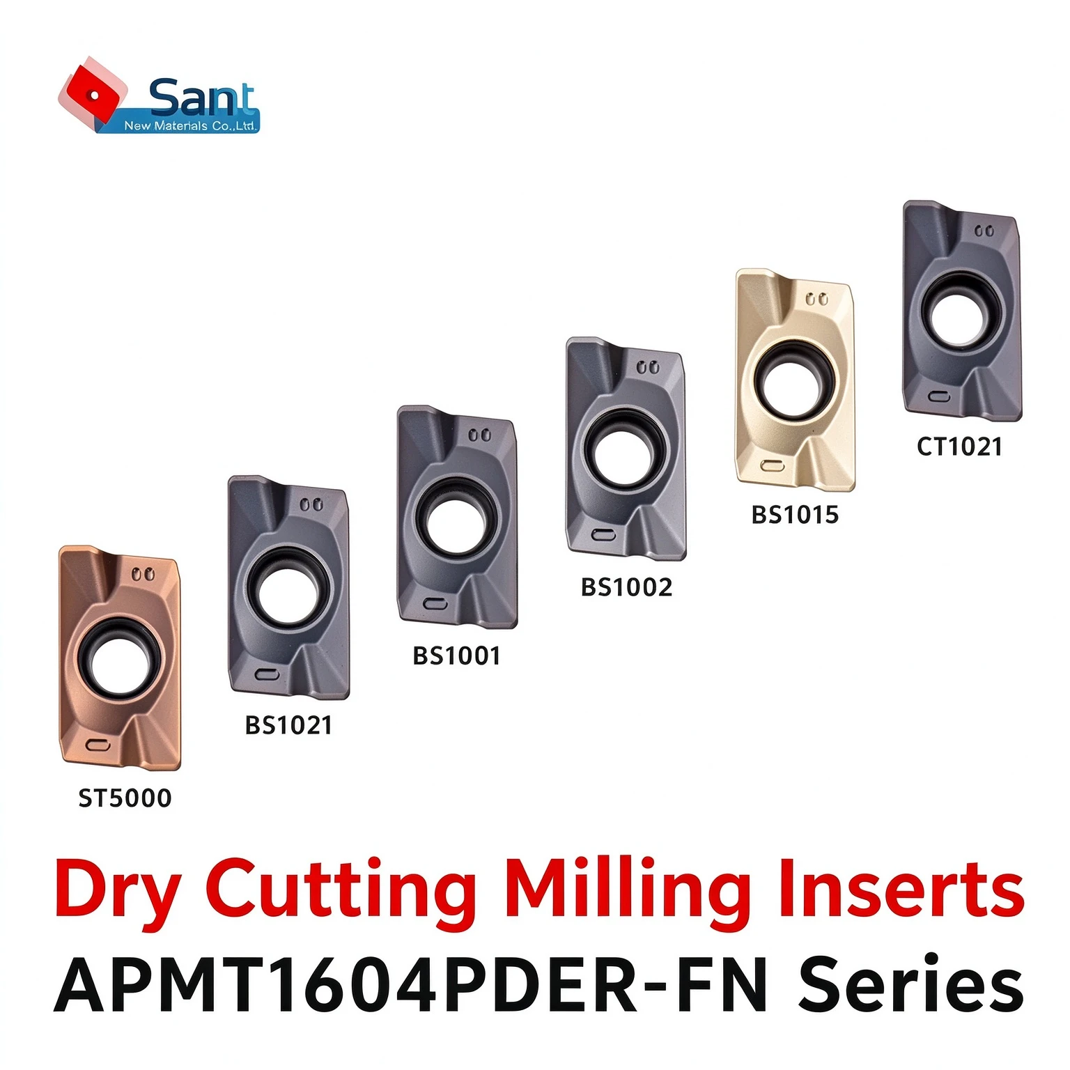 Super Hard Milling Insert APMT1604PDER-FN BS1015/ 1002