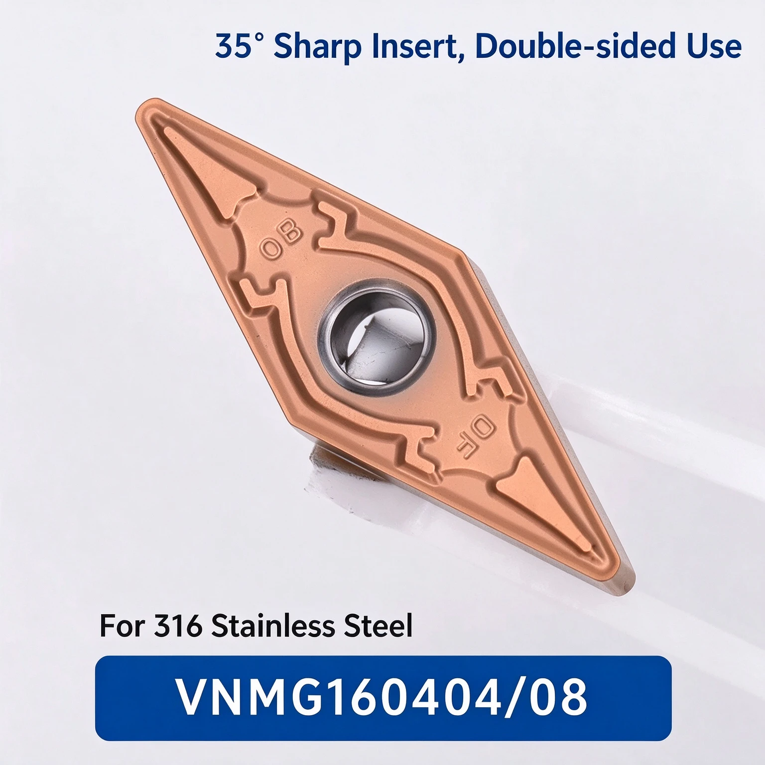 316 Stainless Steel Blade VNMG160404-DF 160408 KM242Z