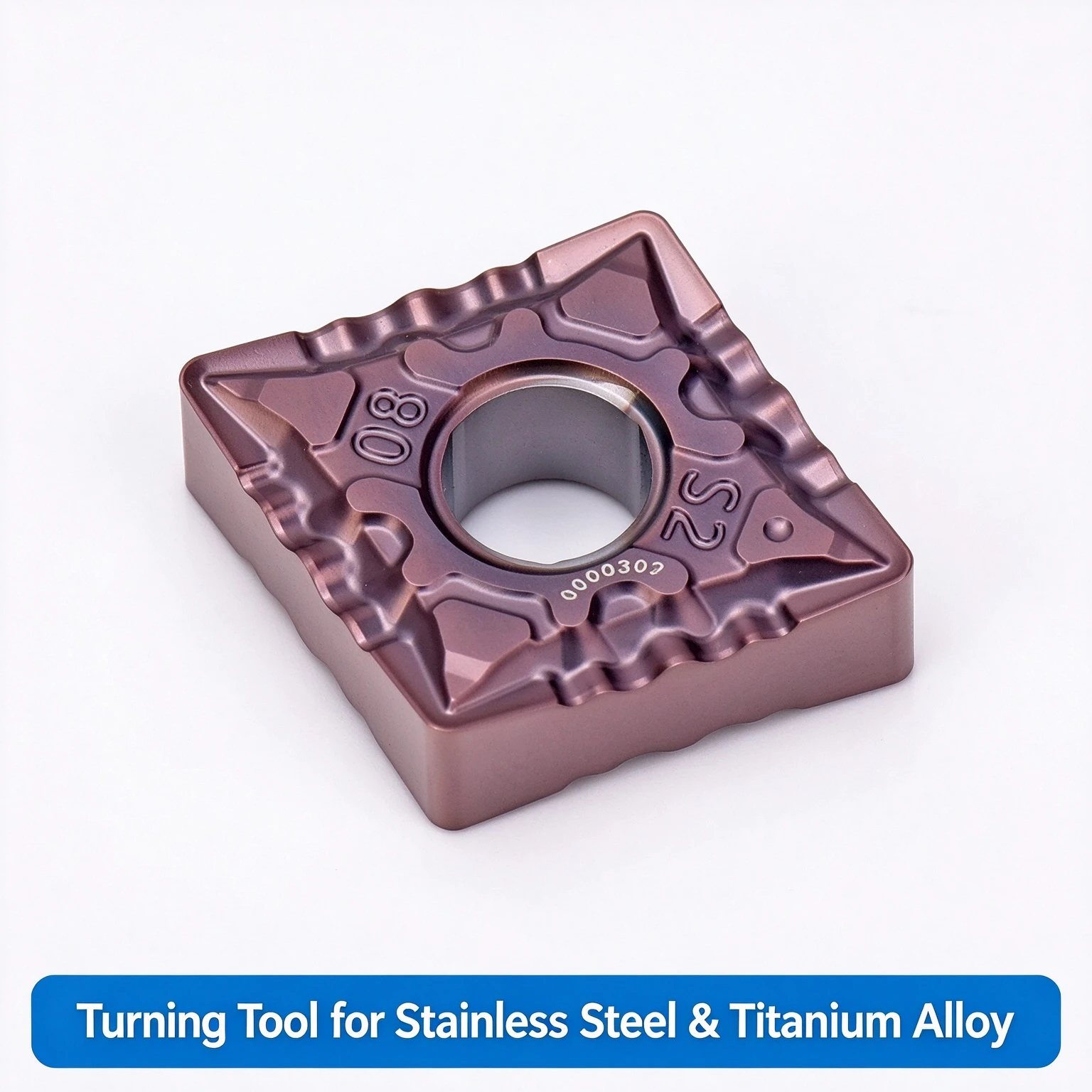 CNMG120408-S2 MK1035 Tialn Coated 45HRC Round External Turning Tool OEM Zhuzhou Saul
