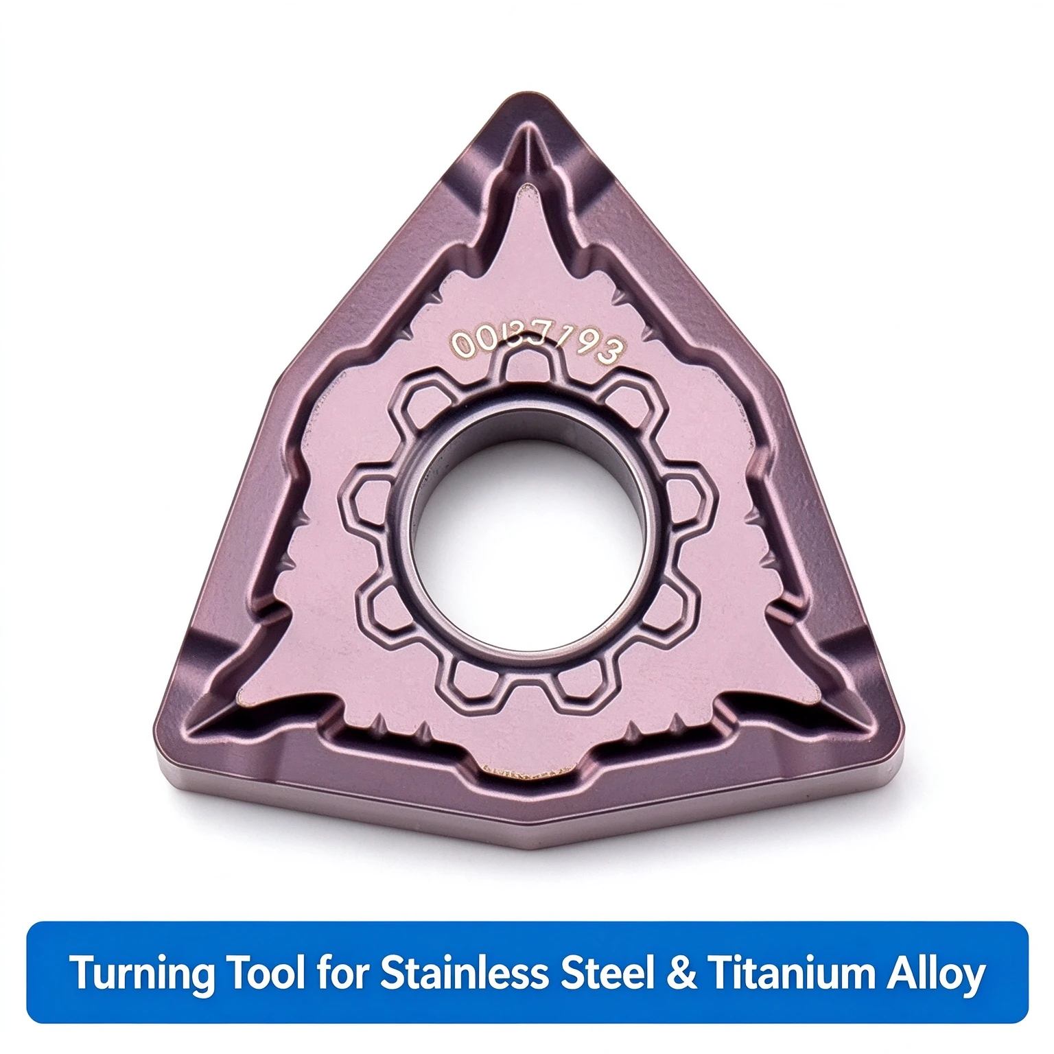 WNMG080408-CF3 MP3035 Metric Counterbore Stainless Steel Strong Chip Breaking Titanium Alloy Blade Hex Shank 3-Year Warranty
