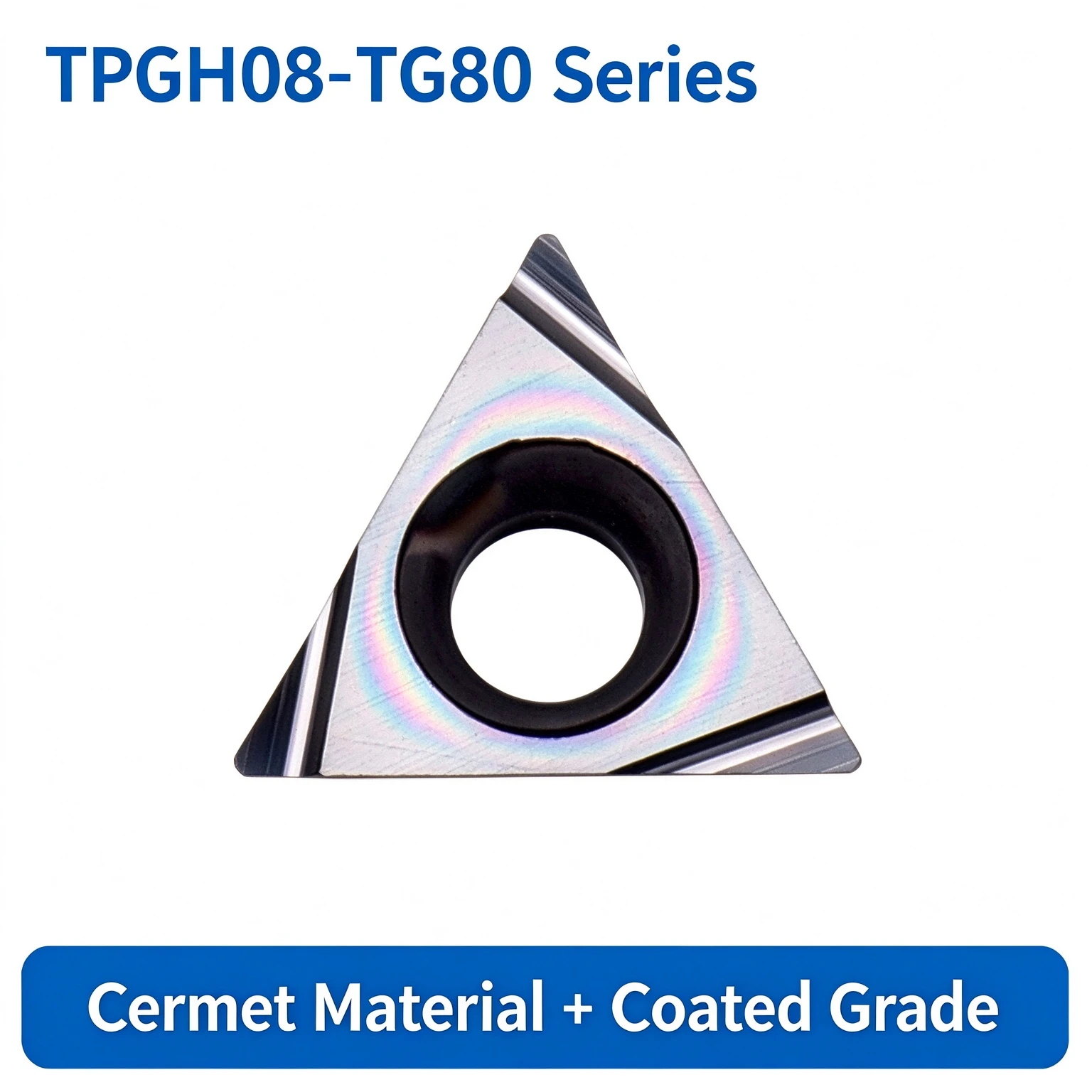 Blade TPGH080202L-S/080204/090202 TG80 OEM Metal Ceramics Titanium Aluminum Nitride Coated External Turning Tool 3-Year Warranty
