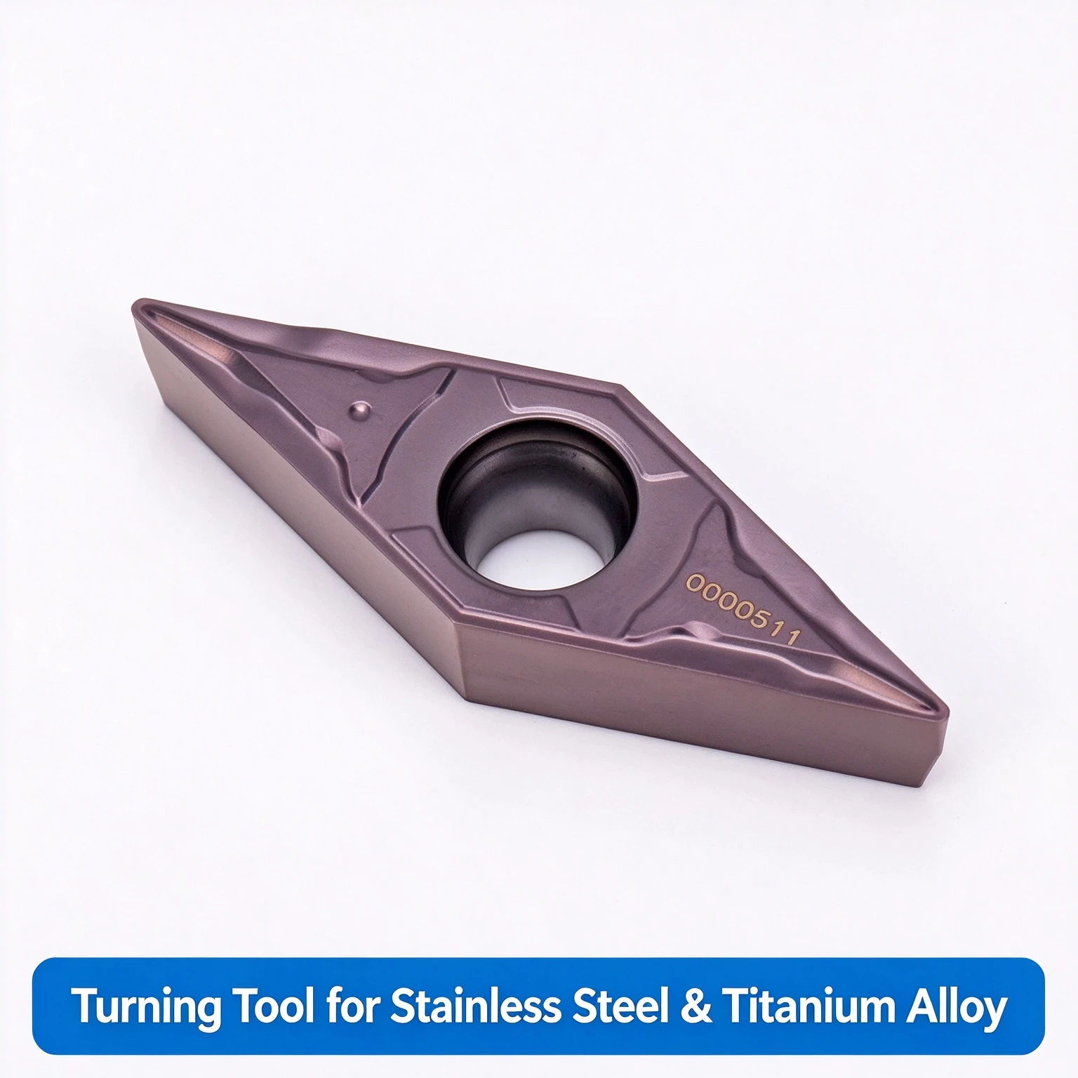 VBMT160404-PF3 MK1035 Zhuzhou Sol External Turning Tool OEM Titanium Aluminum Nitride Coated 45HRC Round 3 Years Warranty