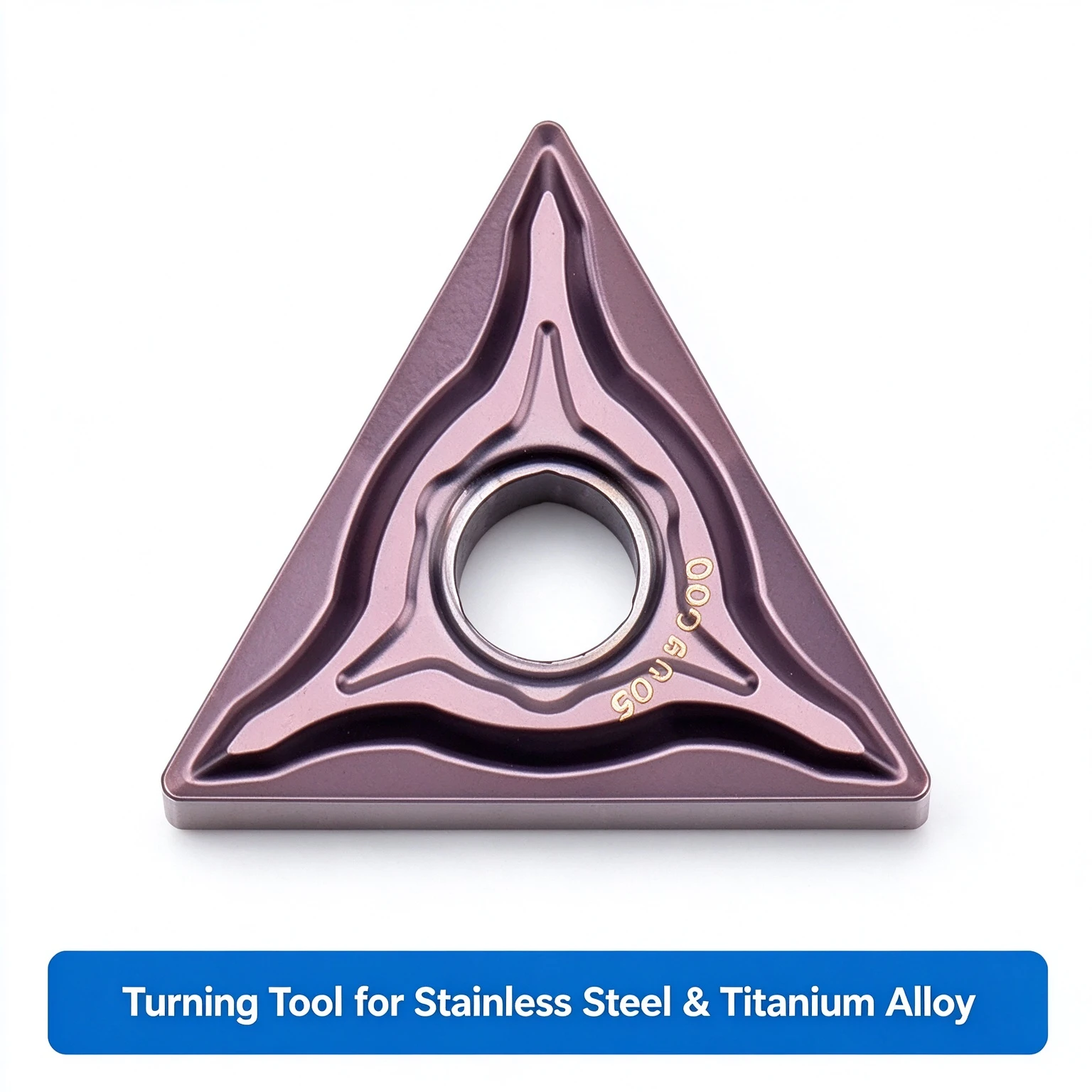 Zhuzhou Sol Stainless Steel Titanium Alloy Rough Machining Blade TNMG160404-CS4 MH2035