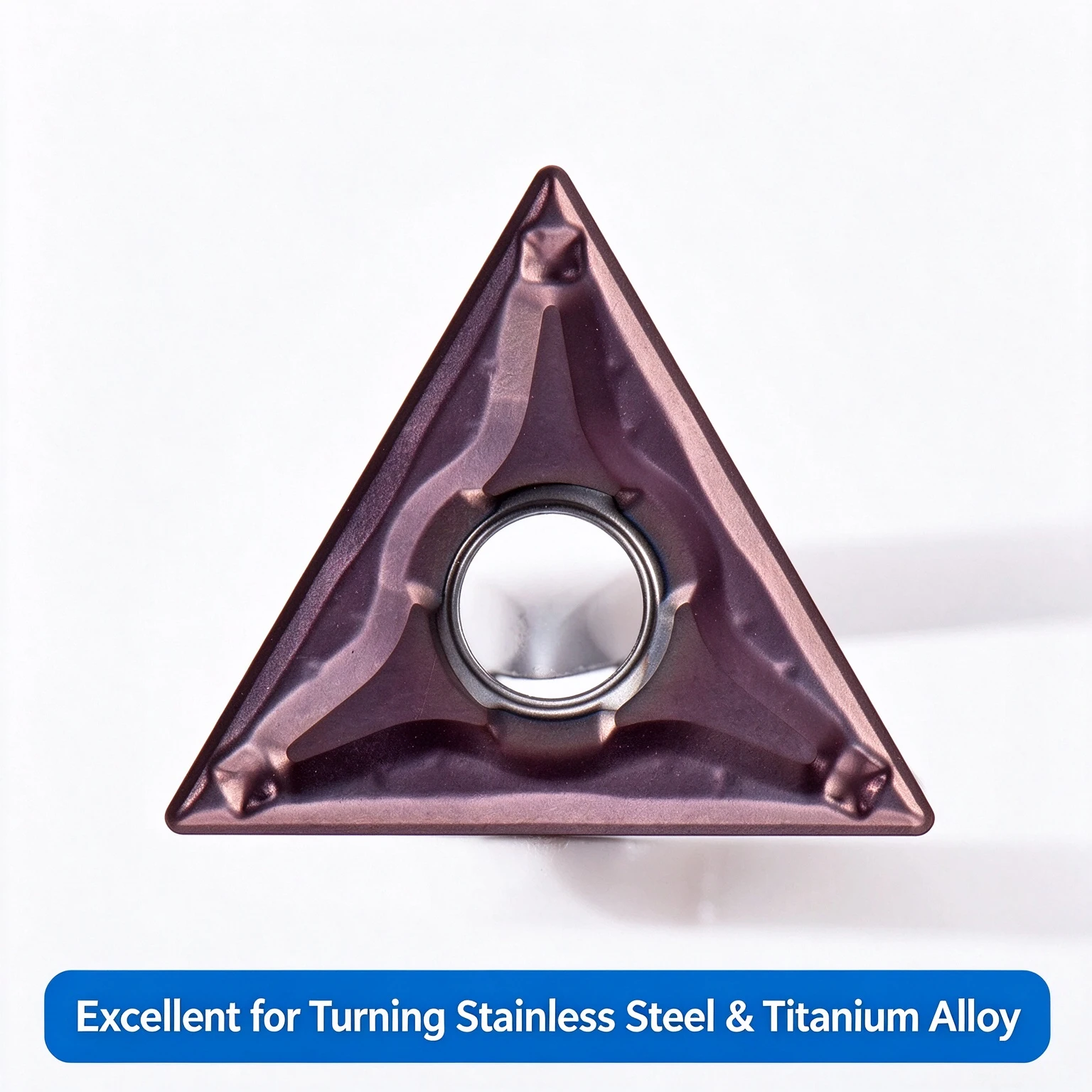 TNMG160404-PC MP3035 Zhuzhou Sol Stainless Steel Titanium Alloy Triangle Roughing Inserts HRC92 6.0mm Blade