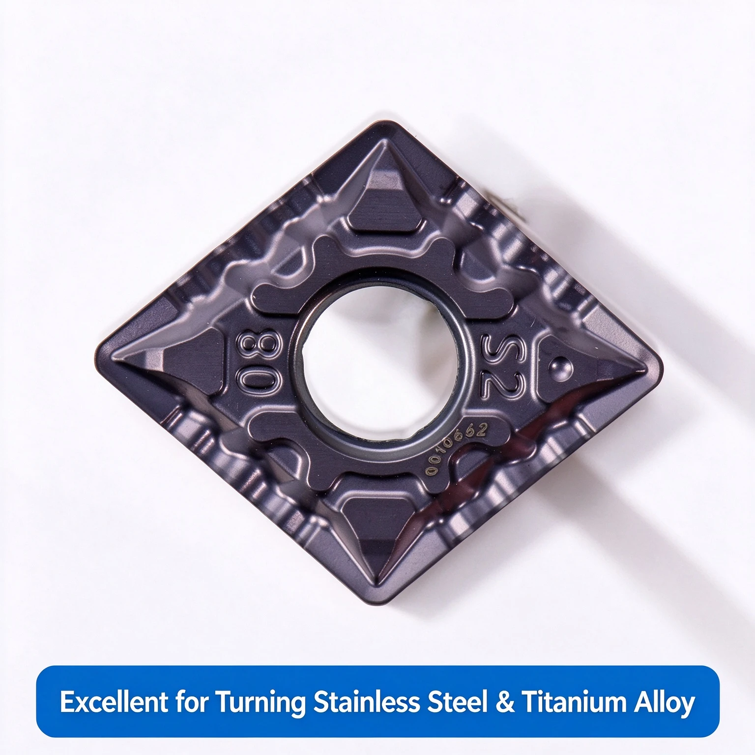 CNMG120408-S2 MP3035 Zhuzhou Sol Square Stainless Steel Titanium Alloy External Turning Roughing Inserts