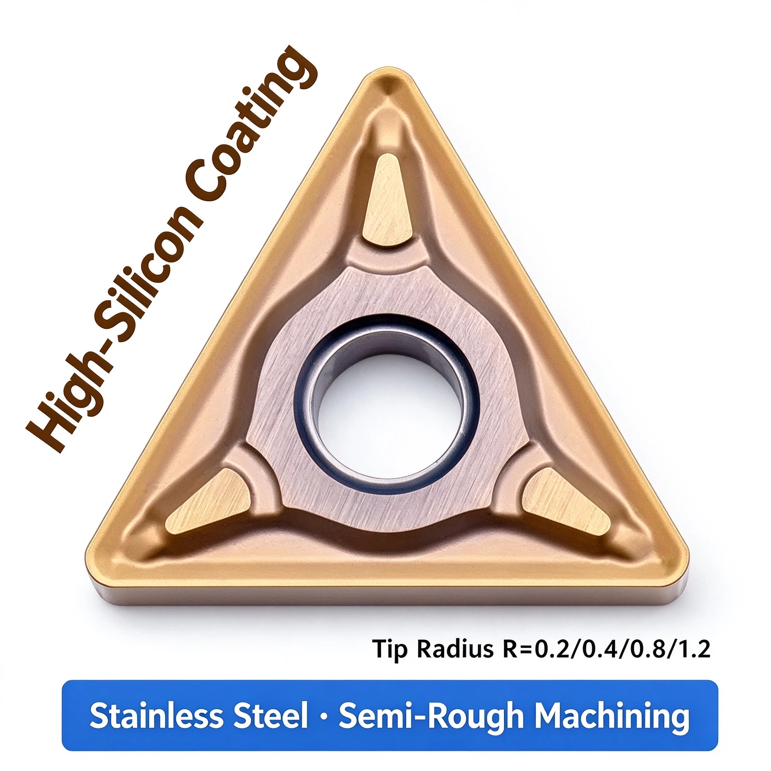 Cylindrical Blade Wear-resistant Tialn Coated 45HRC TNMG160402/160404/160408-EM KM3315 OEM