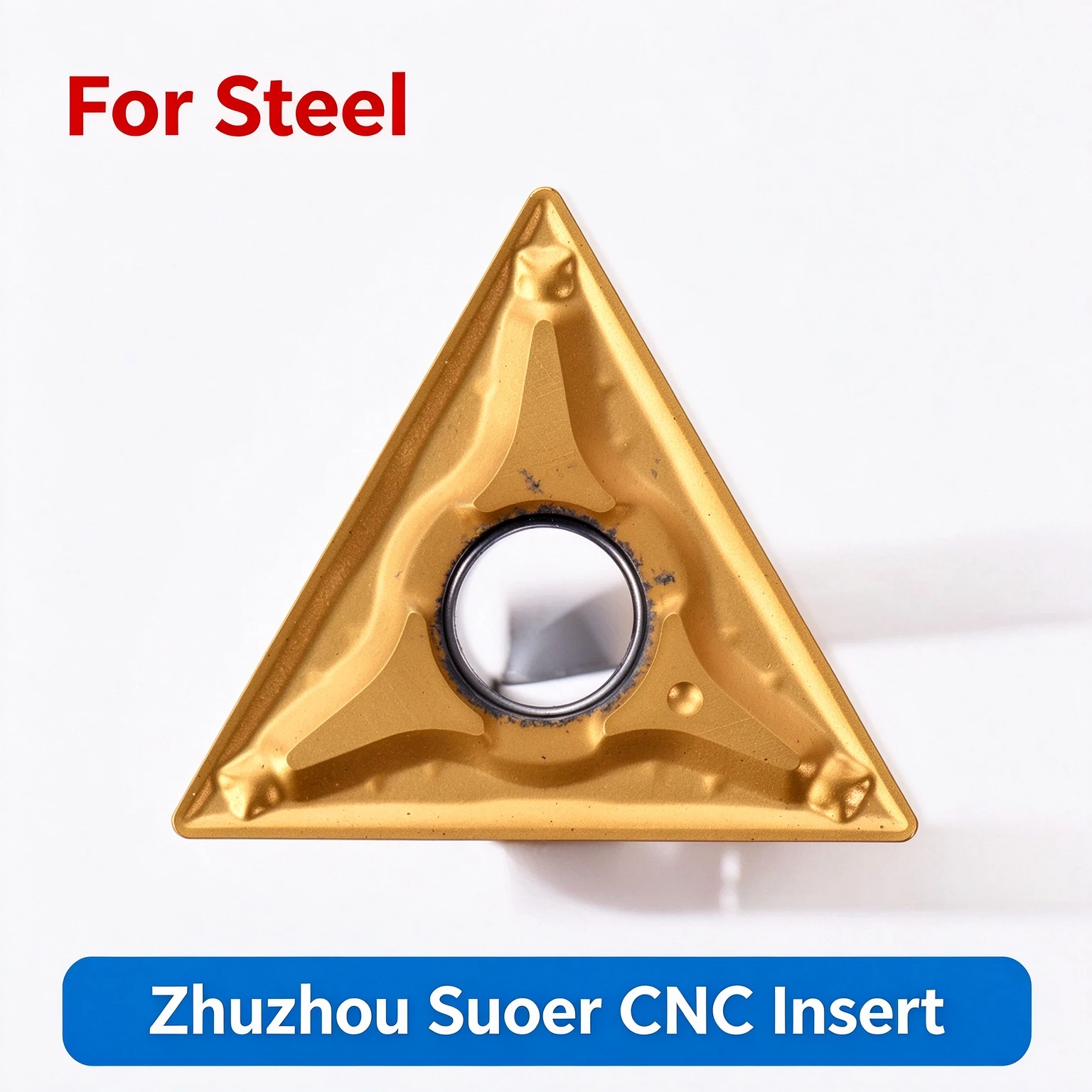 Zhuzhou Sol Triangle PVD CNC Blade TNMG160404-PC MP3014 for Machining Steel Parts