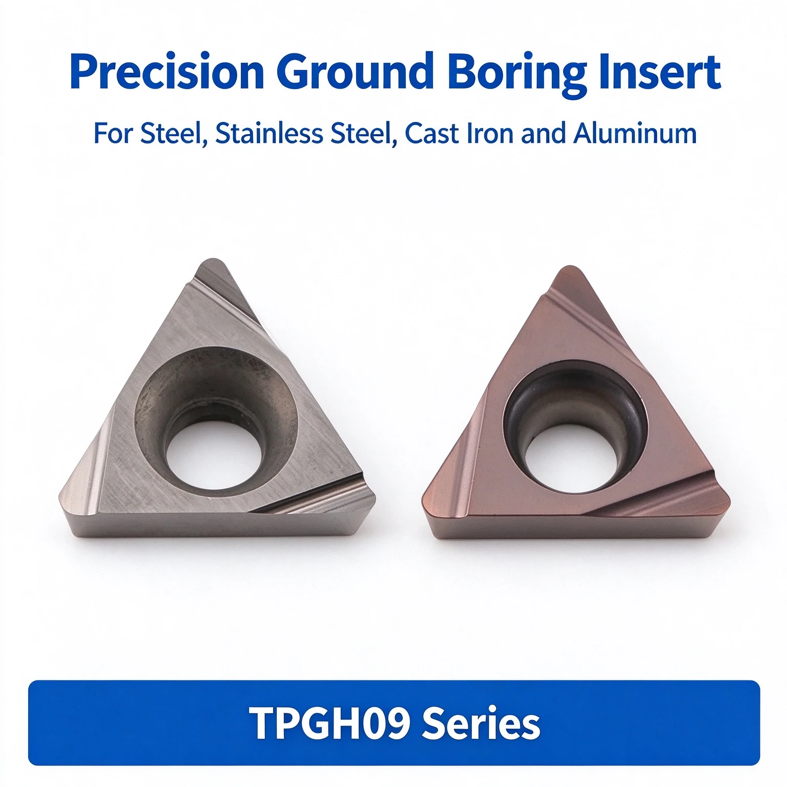 Fine Boring Insert TPGH090202/090204L Instead of PR930/VP15TF/TN60 OEM Tialn Coated 45HRC