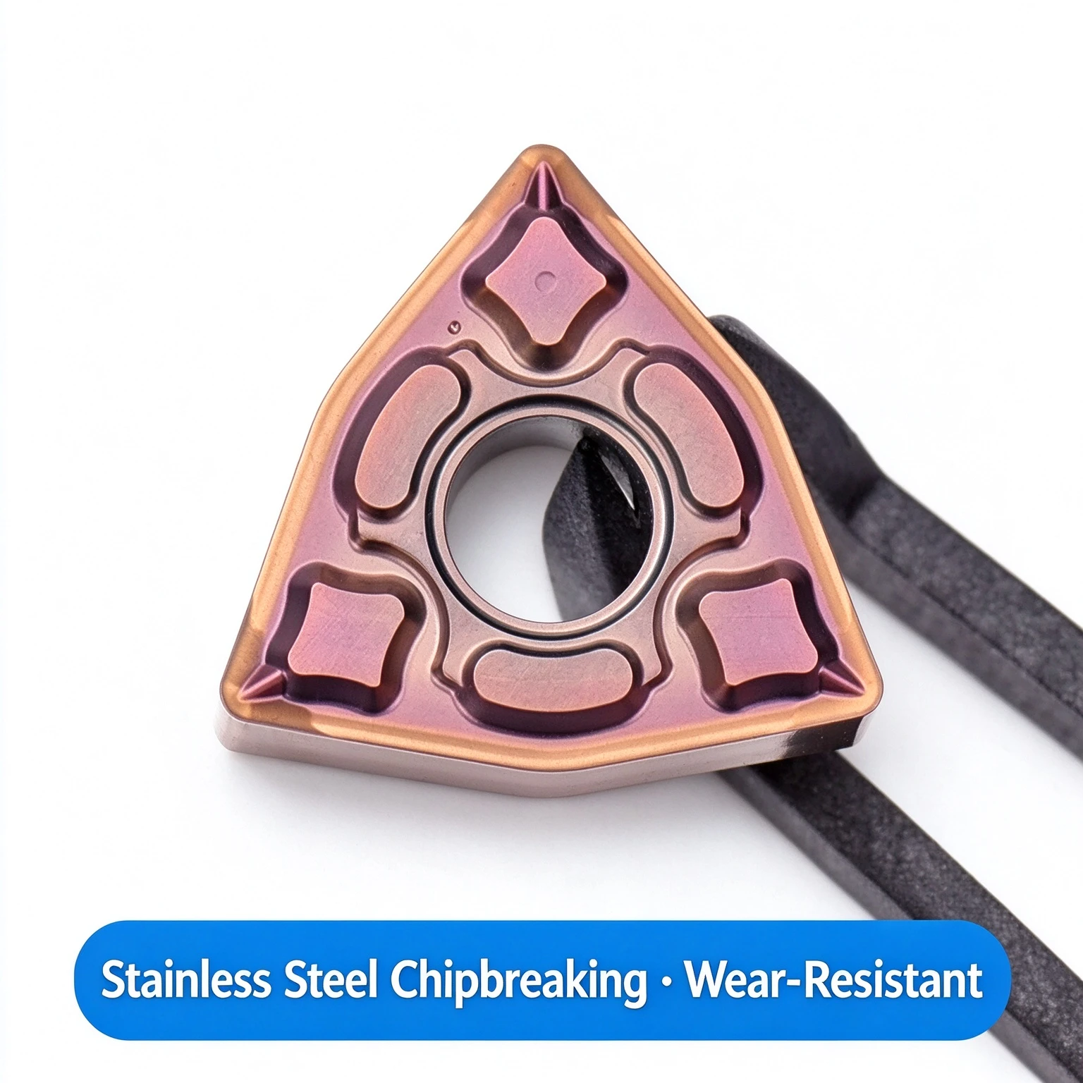 Special WNMG080404 Stainless Steel Metric Counterbore Chip Breaking Tool for Blade HMF 080408 TM8100 Bright Uncoated Hex Shank