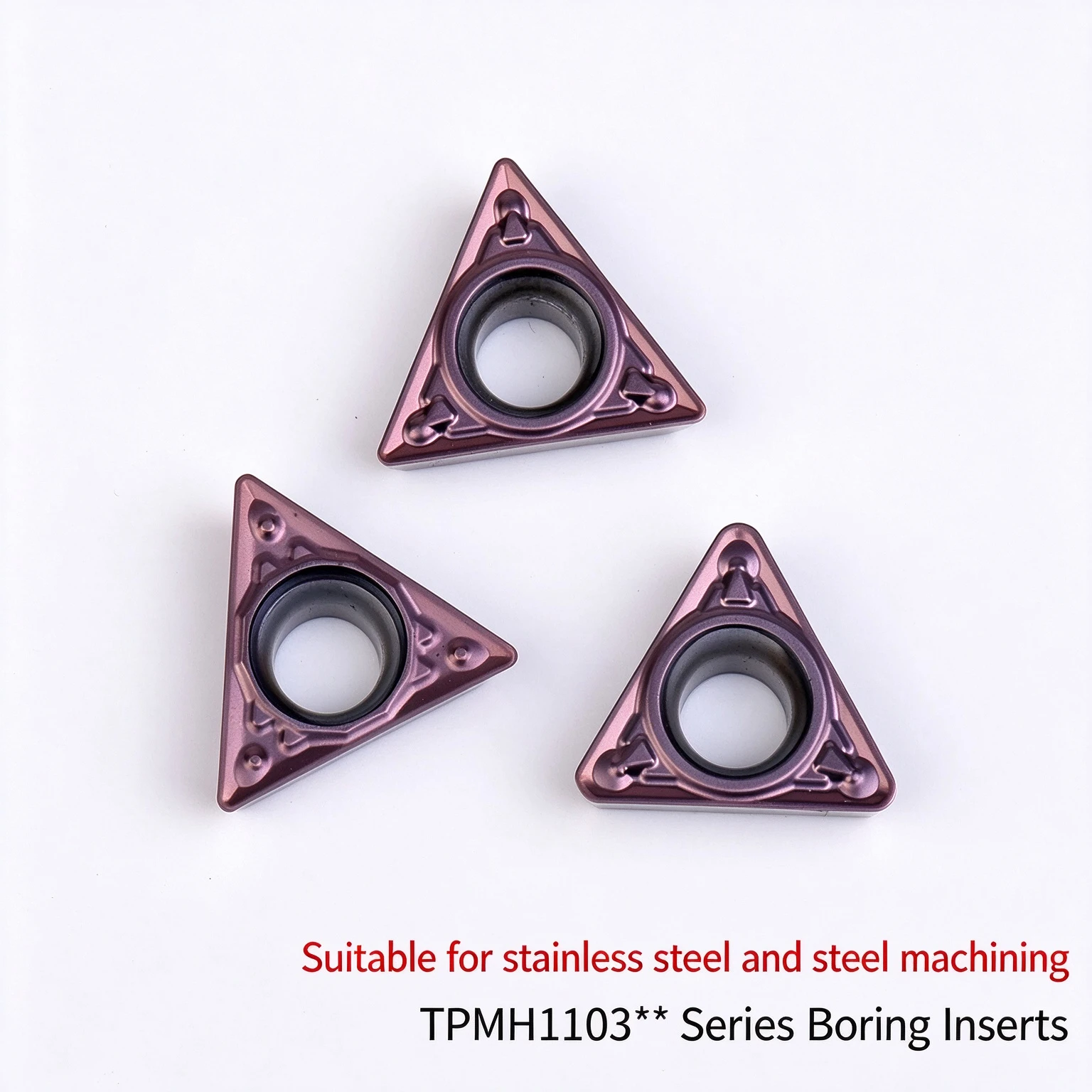 Inner Hole Blade Stainless Steel Metric Counterbore Hex Shank Bright Uncoated 3-Year Warranty TPMT110304-HQ TPMH-MV KM242