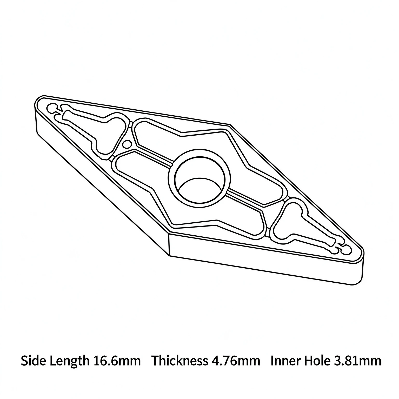 Instead T9125 VNMG160404-TM 160408 KM240B T9115 OEM Machined Steel Parts Titanium Aluminum Nitride Coating 45HRC Hardness for