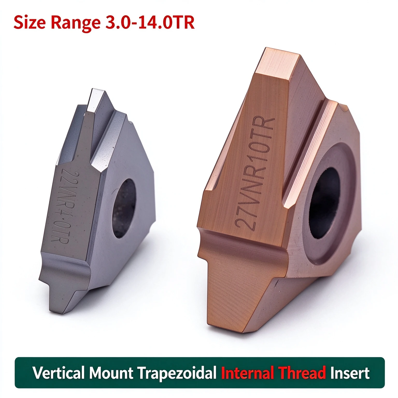 30 Degree Vertical Ladder Type Internal Thread Blade 22VNR 27 3 4 5 6 7 8 9 10 12 14 TR