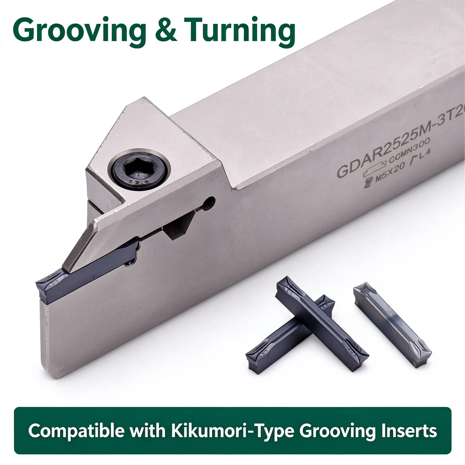 Thousand Wood Style Grooving Blade GE25D400N040-F HSS Tialn Coated 45HRC KEUE CNC
