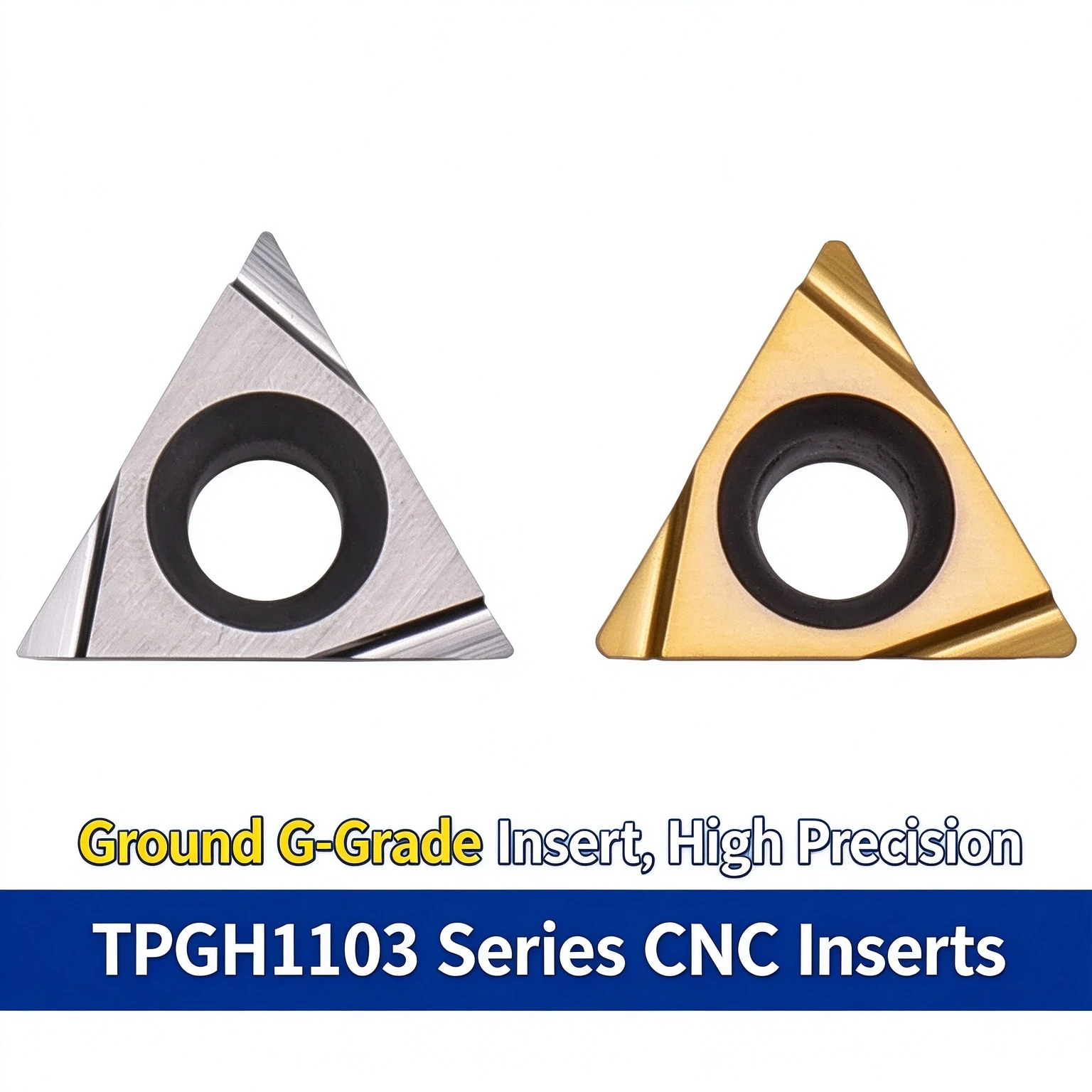 Fine External Turning Tool Grain Insert TPGH110304L/TPGH110302L Tialn Coated OEM PR930