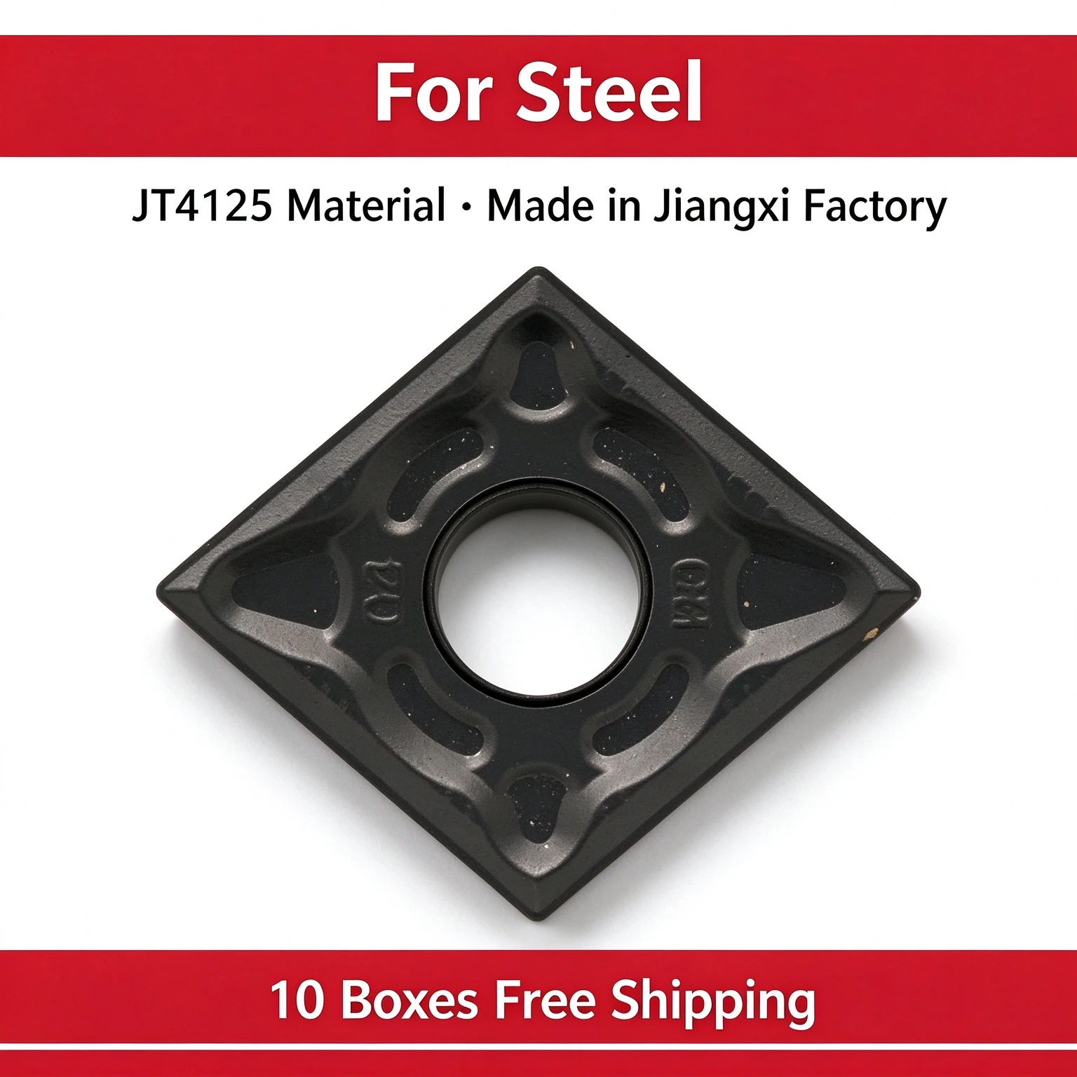 JW Blade CNMG120404-GM JT4125 For Steel Parts Cutting/black Wear-resistant
