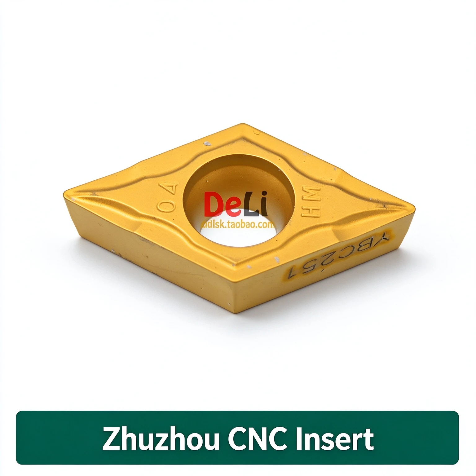Zhuzhou Blade DCMT11T304-HM T308 YBC251 Titanium Aluminum Nitride Coated External Turning Tool for Turning Center OEM Steel