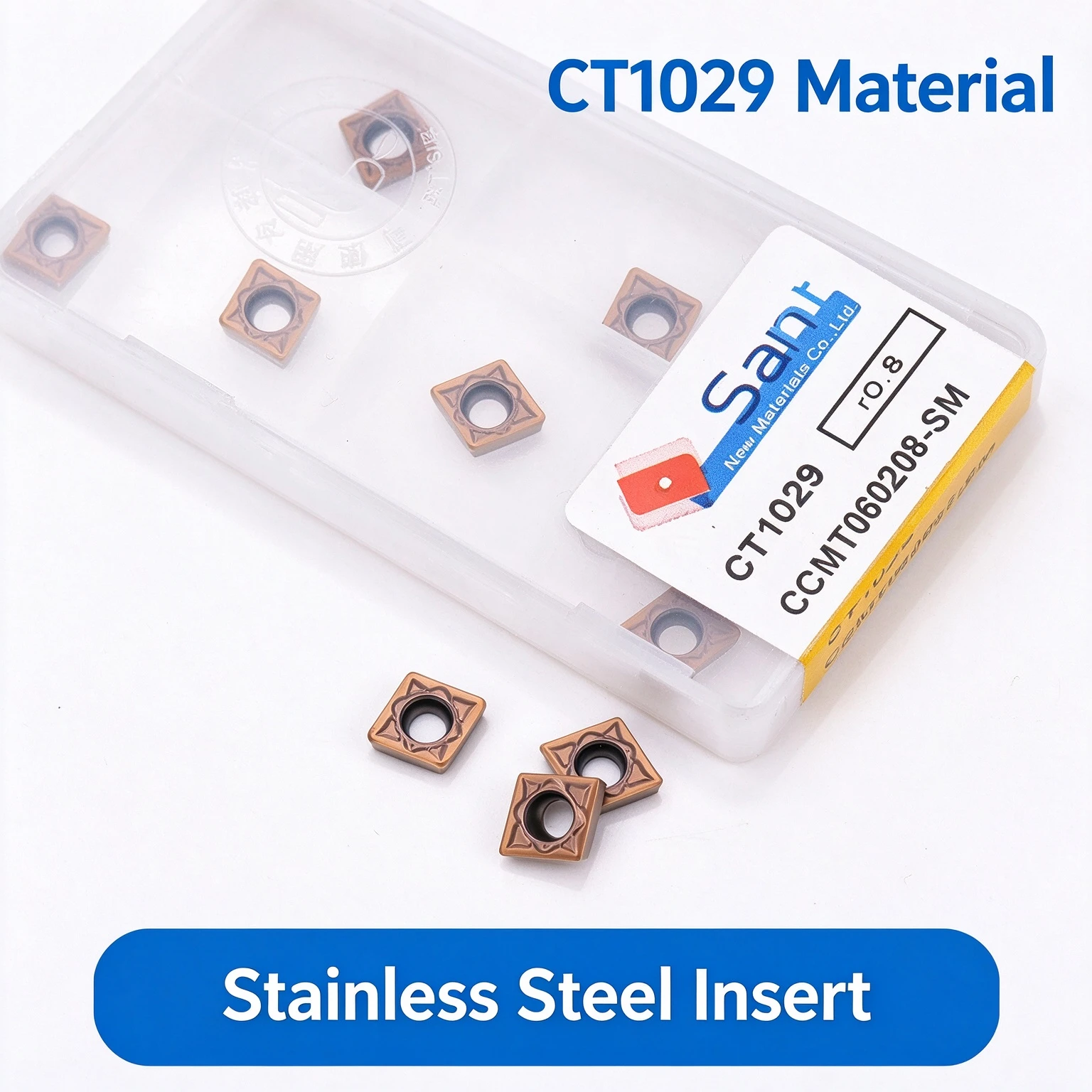 Dalian Shante Stainless Steel Blade CCMT060204-SM 060208 CT1029