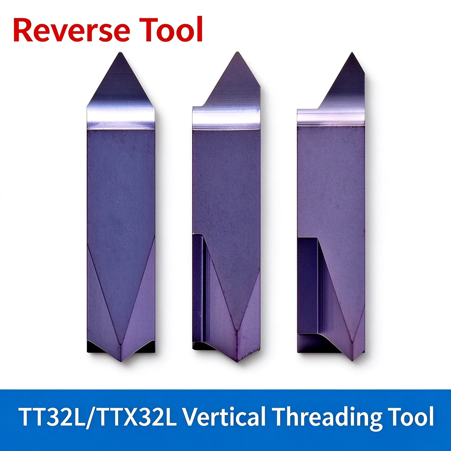 Moving Machine Vertical Threaded Blade TT32L/TTXL6001 KM15 OEM Stainless Steel Teeth Tialn Coated HRC45 for Turning Center