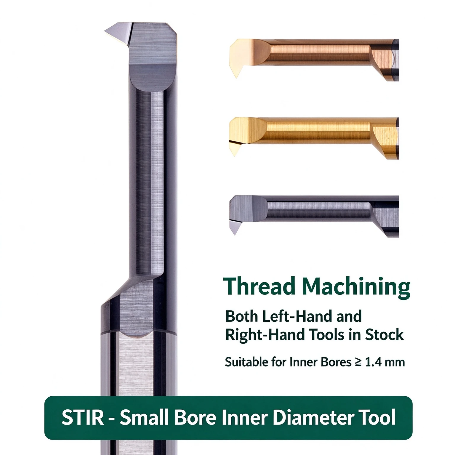 KEUE CNC KT30 STIR40150-60 MIR6A60 Small Hole Internal Thread Cutting Tool CNC Integral Tungsten Steel Tooth Cutter Lathe